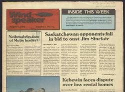 Windspeaker August 1, 1986