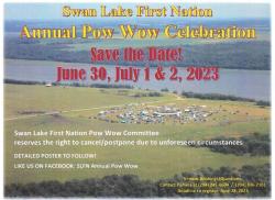 Swan Lake First Nation Annual PowWow poster