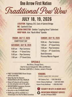 One Arrow First Nation Traditional Pow Wow