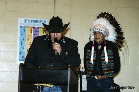 Councillor Armond Duck Chief takes the oath of office