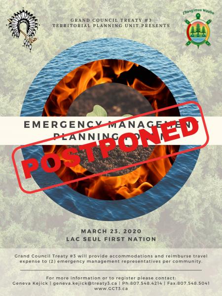 Emergency Management Planning Forum Postponement