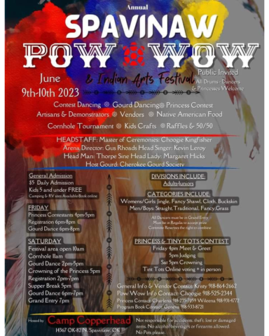 Spavinaw powwow poster