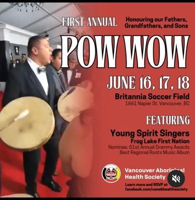 Vancouver Aboriginal Health Society Powwow poster