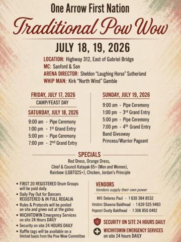One Arrow First Nation Traditional Pow Wow